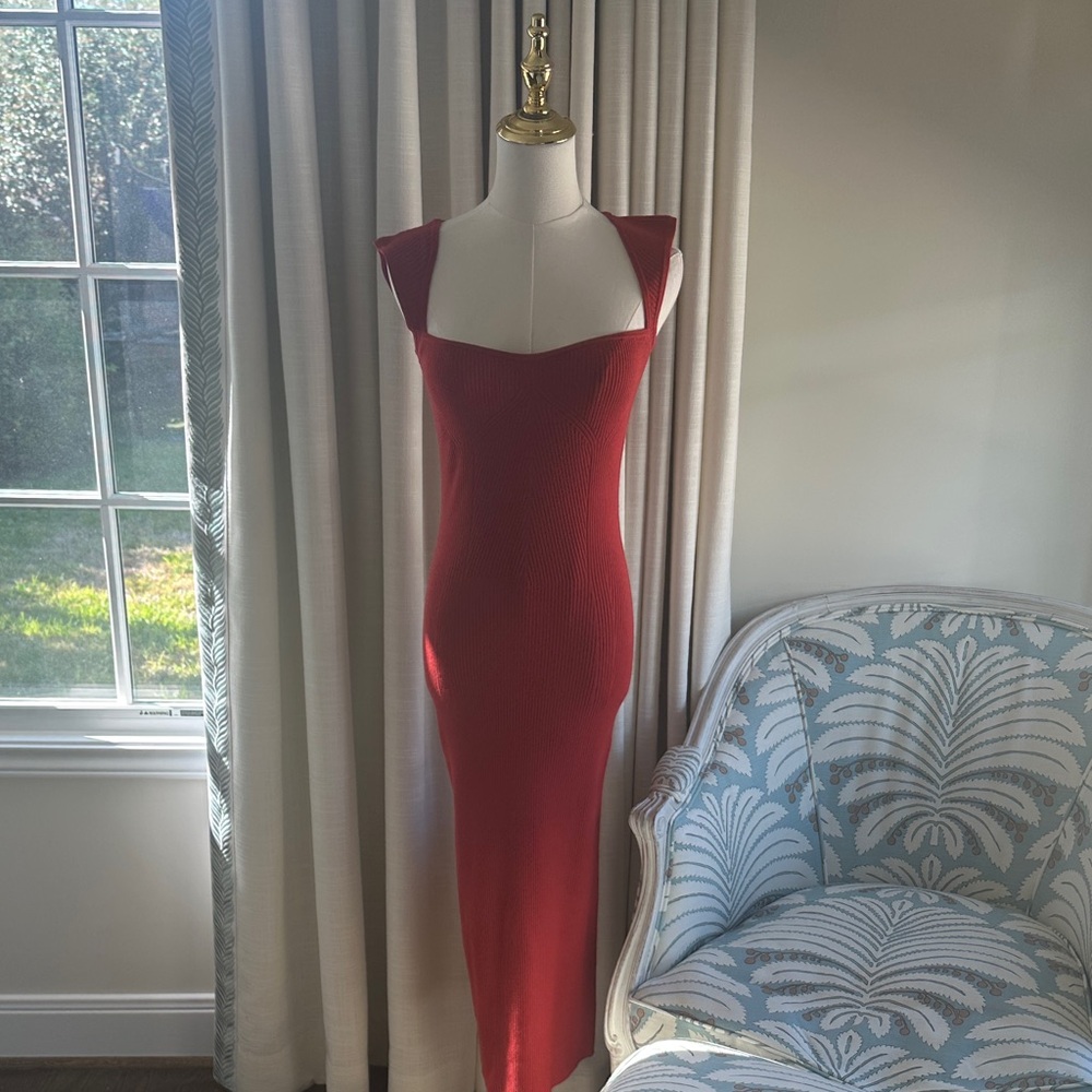 INTERMIX Strapless Red Dress - Picture 4 of 5